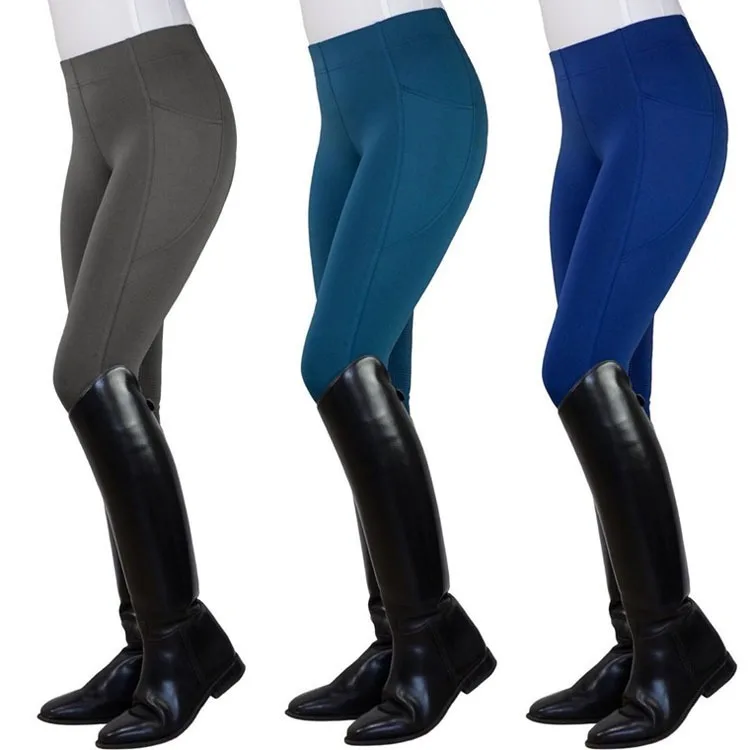 Wholesales High Elasticity Warm And Quick Drying Oem Women Horse Riding Leggings Breeches Equestrian