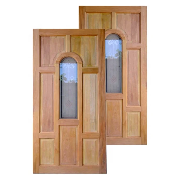 Wooden Door Making Machine Wooden Interior Bathroom Bedroom Front Door Teak Mahogany Solid Wood Door 8