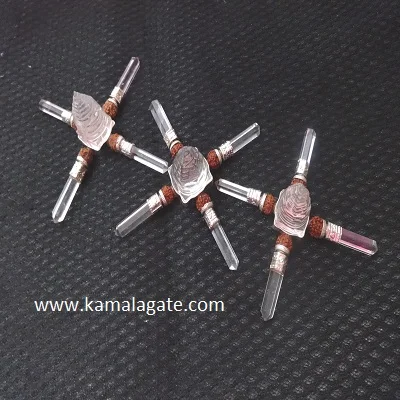 Wholesale 7 Point Crystal Quartz Cluster Energy Stone Generators Energy Healing Gemstone for Sale