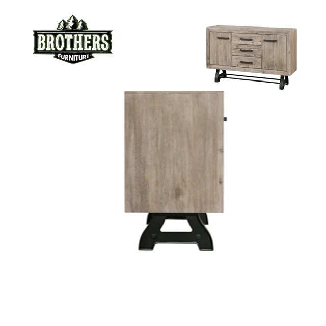 Wooden large sideboard 2 drawers Solid Wood storage drawer storage platform luxury bedroom from Viet Nam manufacture