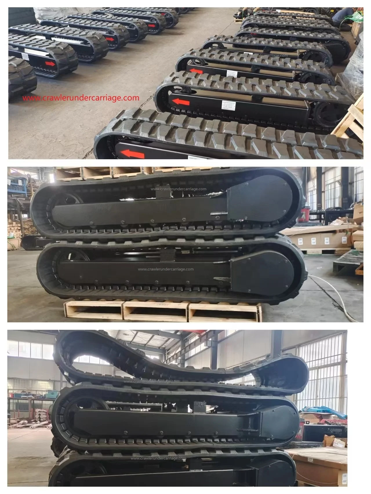 New crawler rubber track undercarriage for Hydraulic motor drilling rig excavator crusher by China manufacturer