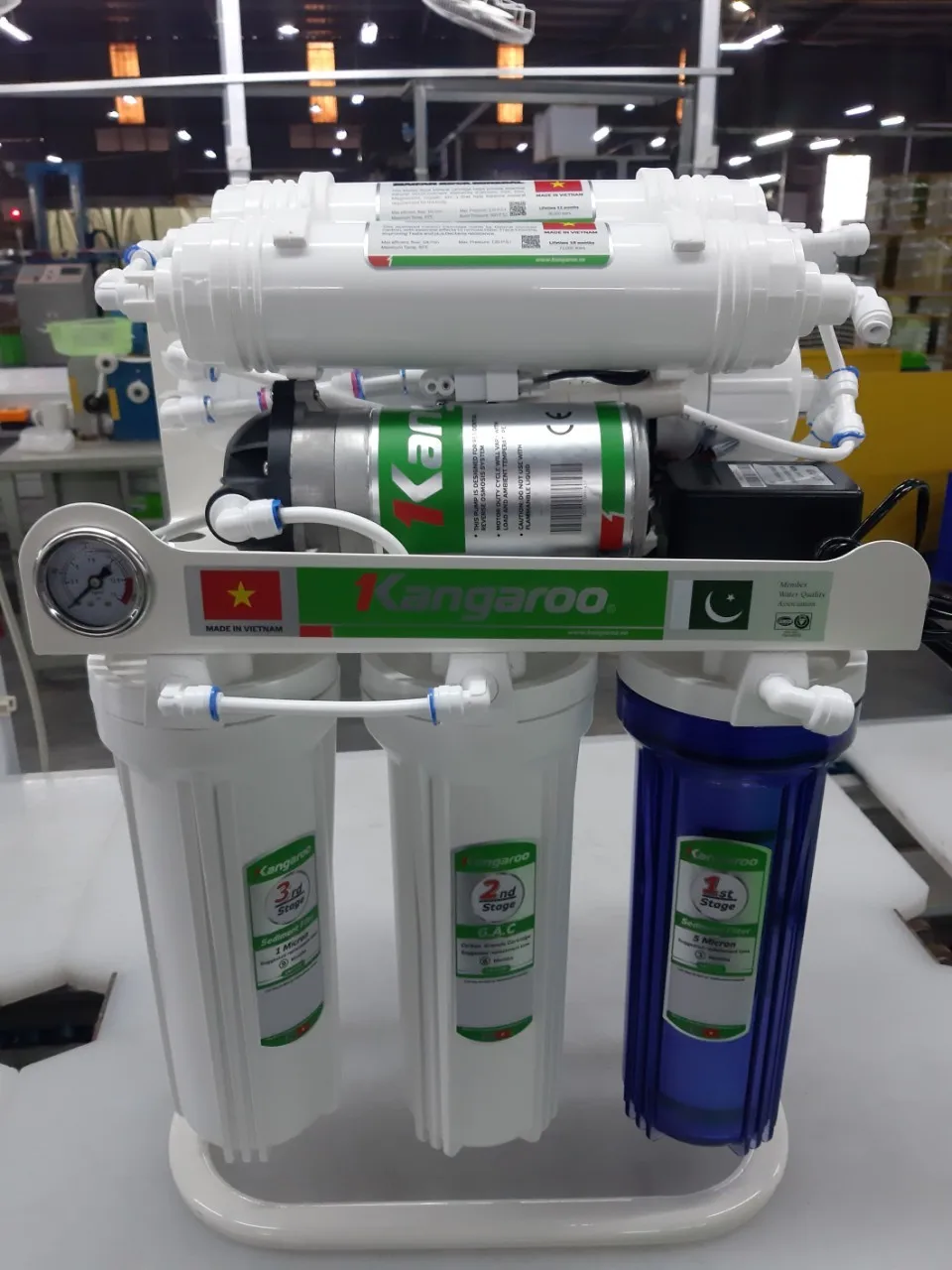 Whole sale RO water machine with stand and oil pressure gauge - high quality- Made in Vietnam