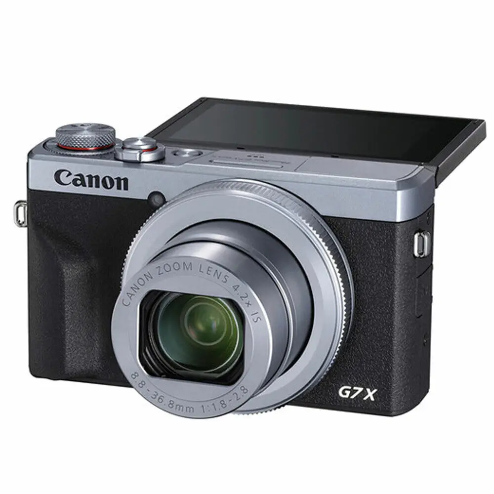C.anon P.owerShot G7 X Mark III 20.2MP 4K Digital Camera 4.2x Optical Zoom Silver
