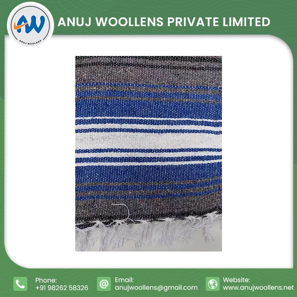 Factory Low MOQ Wholesale Woven Custom Jacquard Blanket American Style Blending Towel Blankets Tapestry Woven Blankets