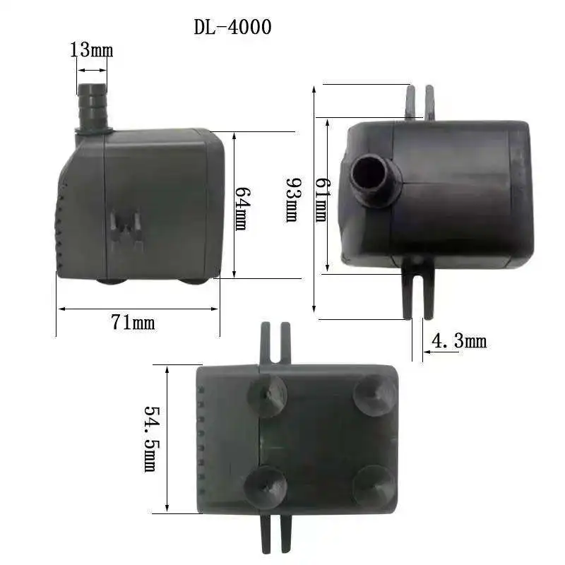 DL HOT SALES GOOD QUALITY DC 12V SUBMERSIBLE 12V FAN WATER PUMP