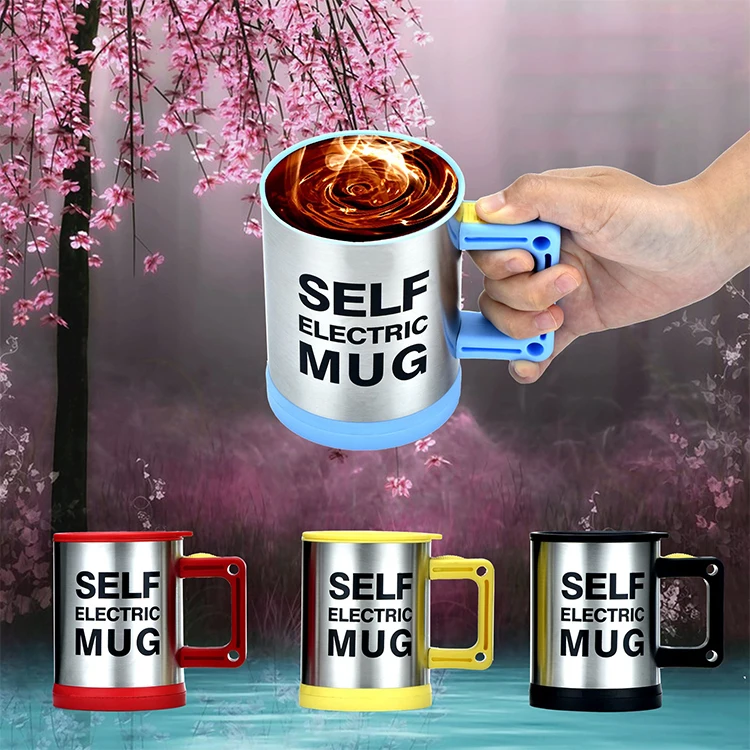Top Rated Wholesale Supplies Reusable Stirring Milk Coffee Automatic Self Mixing Mug