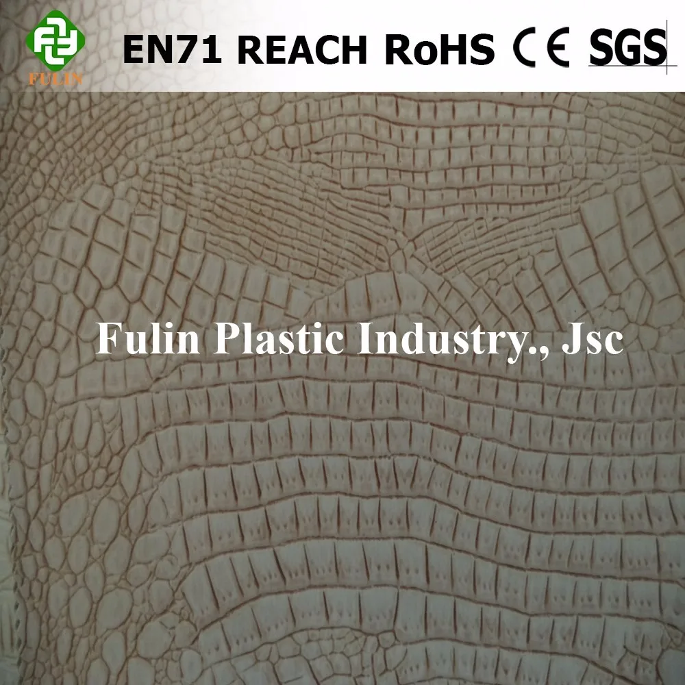 Vietnam factory wholesale crocodile embossed custom Pvc faux leather fabric for bag, handbag Whatsapp +84 386.841.398 (Ms. Lily)