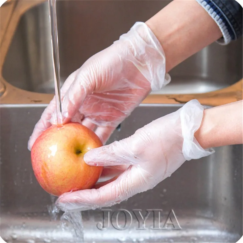 Food  Clear PVC Gloves Kitchen PVC Cleaning Health Gloves Disposable Gloves Kitchen Gadget