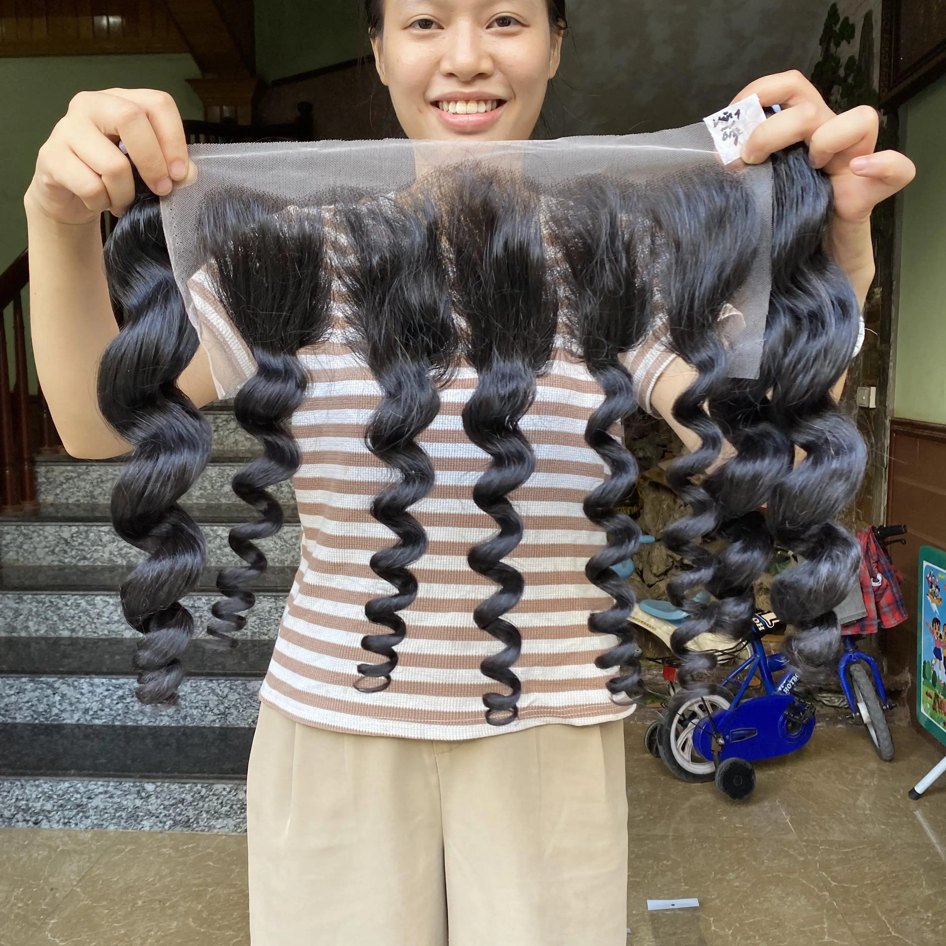 Wholesale Human Hair Double Drawn Virgin Loose Wave Vietnam vietnamese raw hair