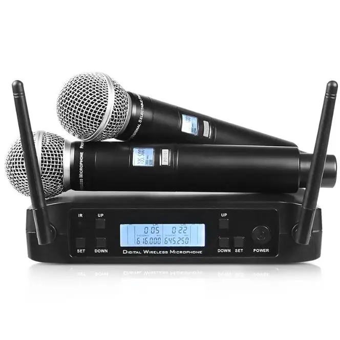Hot Sell Professional Handheld Wireless Mic FM stage professional performance microfone GLXD4 wireless microphone