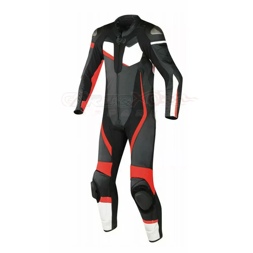 High Quality Professional Leather Motorbike Suit One Piece Custom Design & Logo Comfortable Motor Bike Racing Suit
