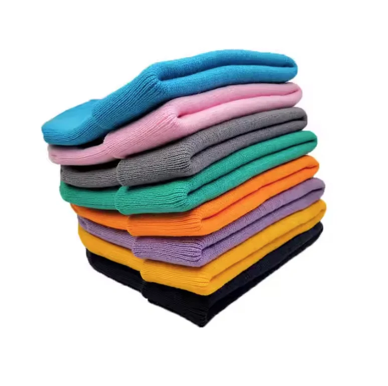 Premium winter quality personalized beanies wholesale knit beanie with logo custom adult 100% acrylic beanie hats