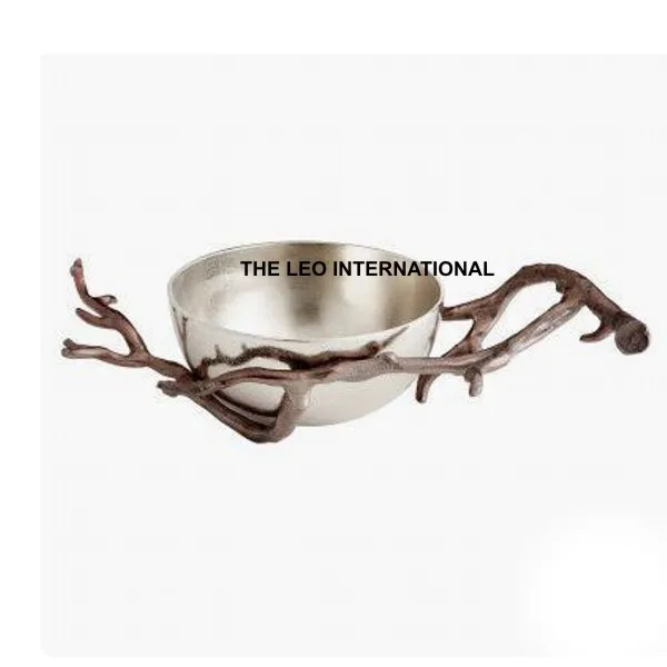 metal 3 tier decorative nut  and chocolate serving bowl hotel salad bowl