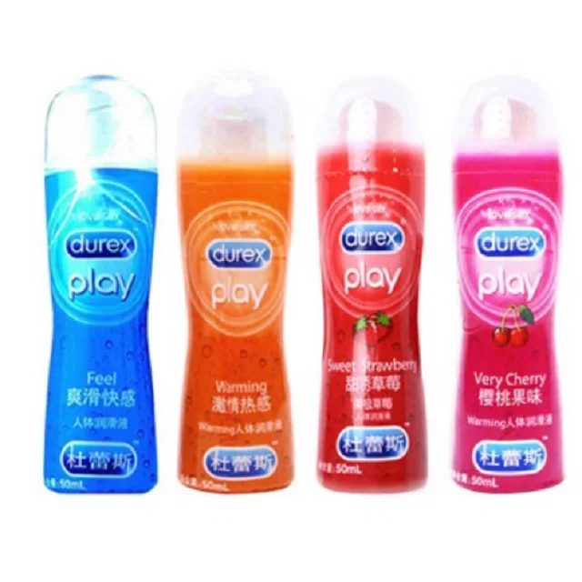 Durex Lube Cherry Flavoured Lubricant Gel for Men & Women - 50ml | Water based lube in Bulk