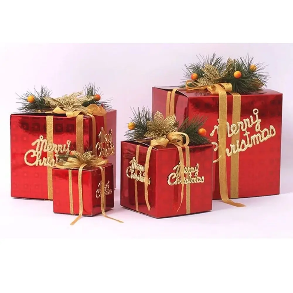 Free Design Custom Christmas Decoration Chocolate Candy Gift Packaging Boxes Corrugated Paper Box for Christmas Gift