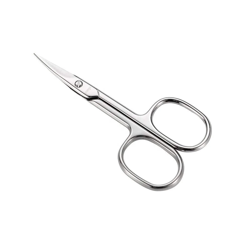 Makeup Scissor Eyelash Eyebrow Scissor Curved Head Manicure Scissor Nail Cuticle Tool