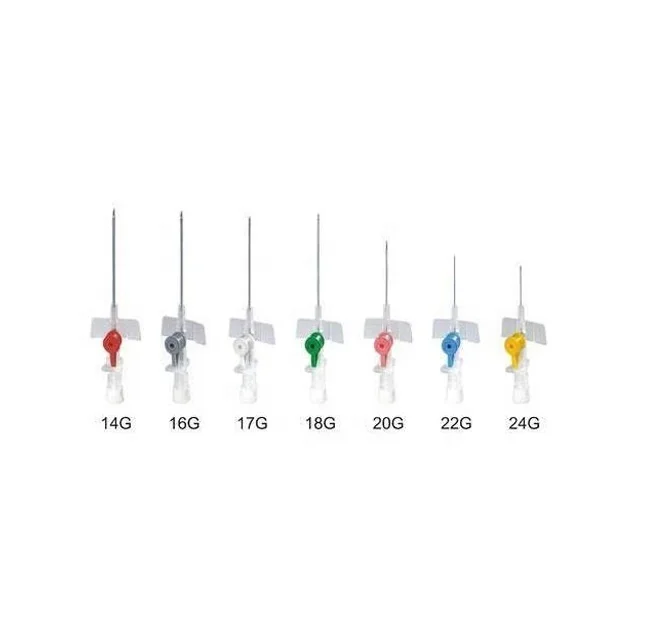 2023 Medical Consumables Safety Intravenous Catheter IV Cannula IV Catheter With Injection Port Butterfly Type