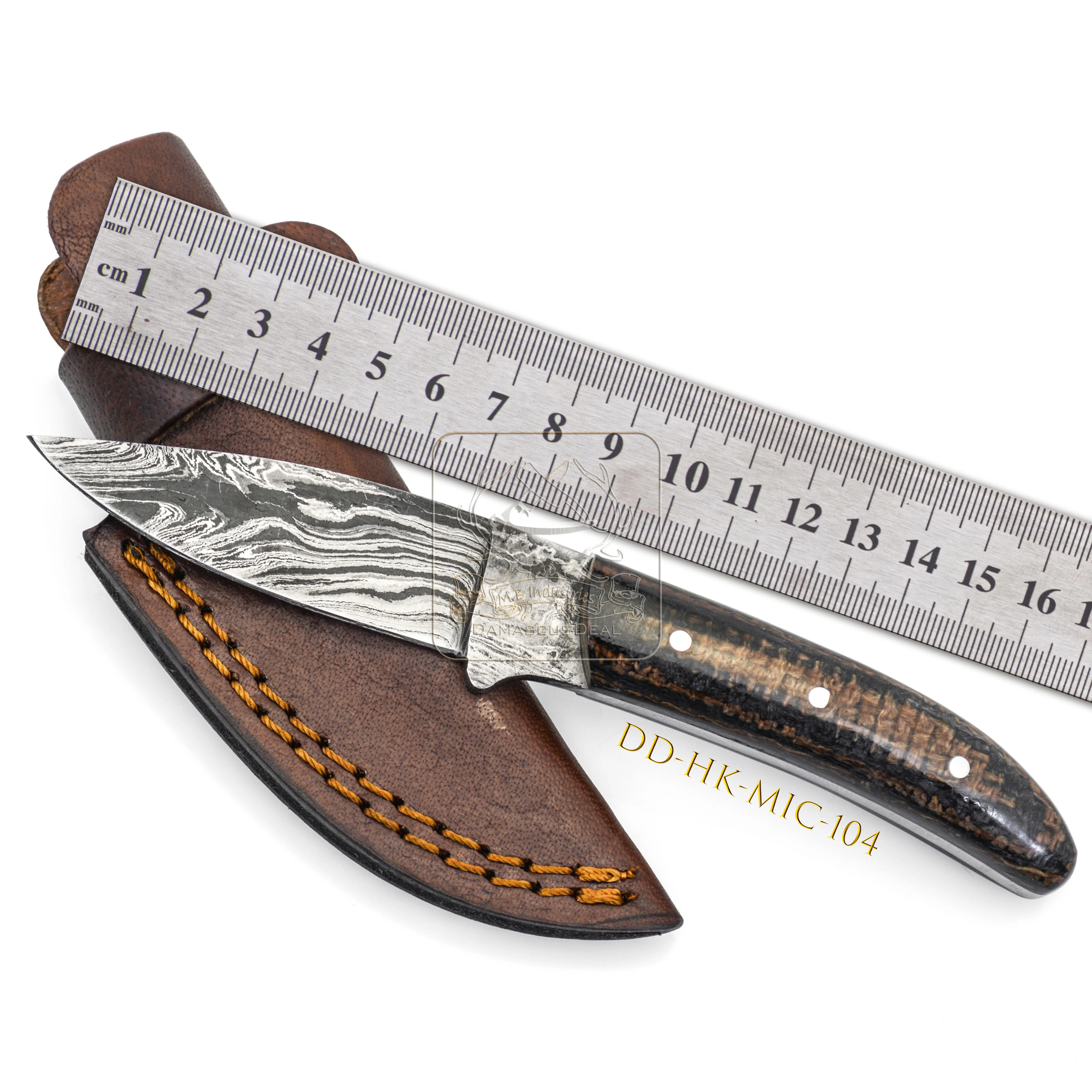 Hot Selling DD-HK-MIC-103 Damascus Steel Hunting Knife 192 Layers Outdoor Bushcraft Camping Survival Sword Micarta G10 Handle