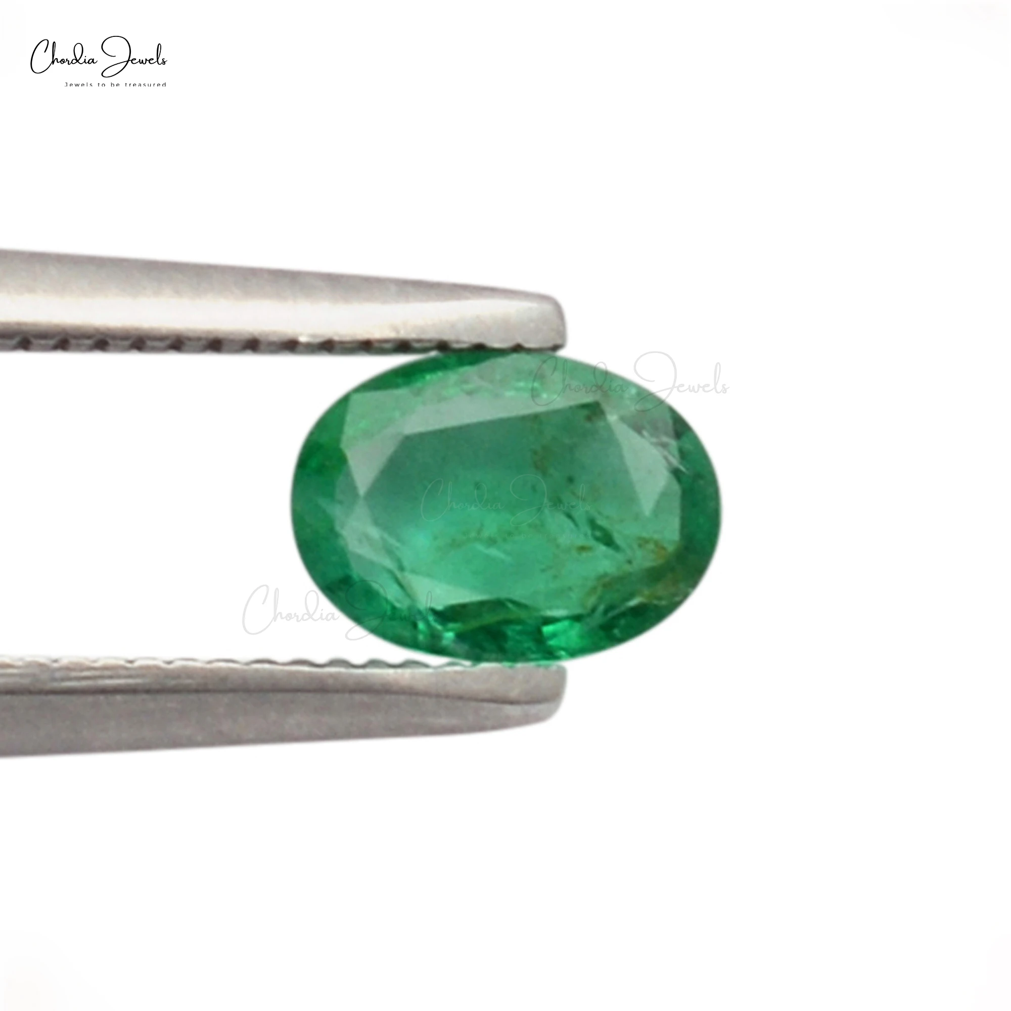 2024 Top Quality Natural Stone Emerald 7X5MM Oval Faceted Cut Gemstone Green Zambian Emerald Online at Best Price