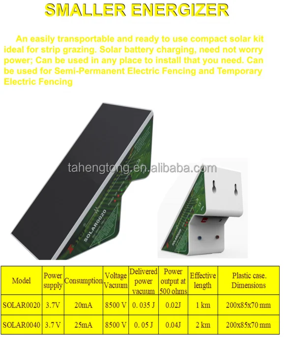Cattle Solar Powered Farm Electric Fence Energizer/charger