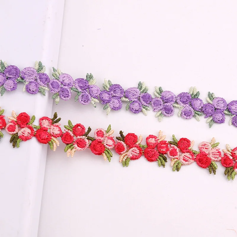 Decorative Lace High-grade 2cm Polyester Color Water-soluble Barcode Embroidery Lace