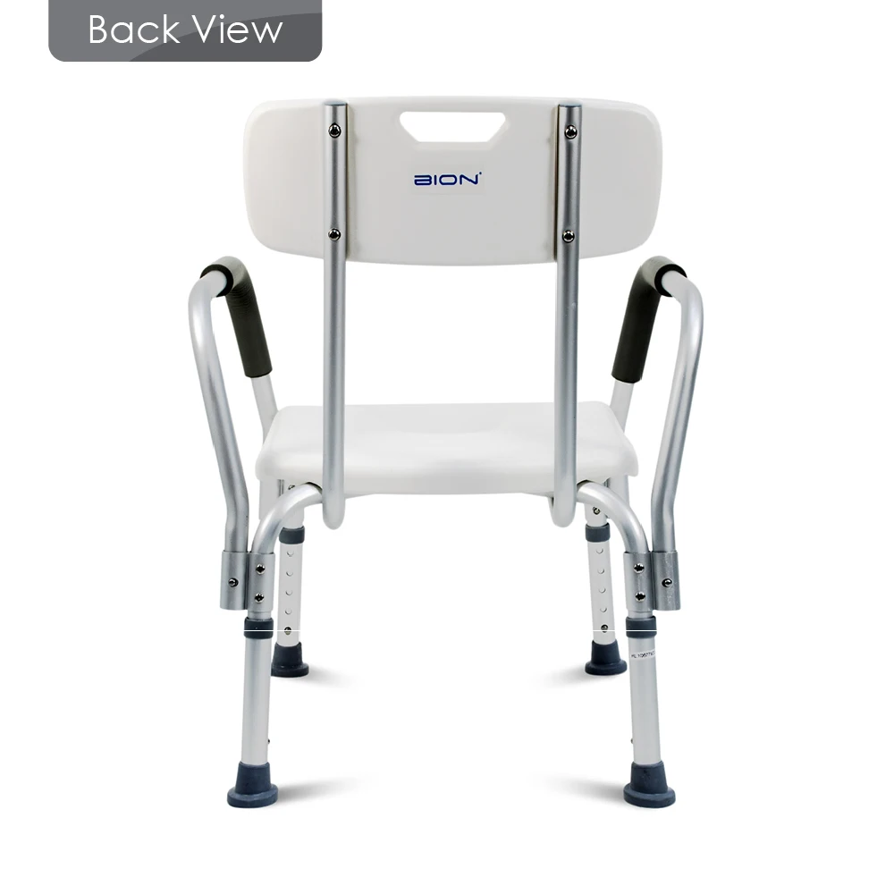[ BION ] Shower Chair with Armrests 004 From Singapore Bathroom chair for Disable Portable Shower Chair