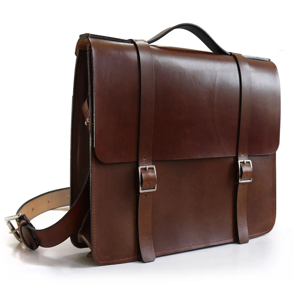 Laptop Briefcase Computer Case Leather Women Messenger Bag