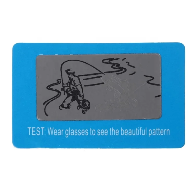 wholesale 100 pcs/Set Sunglasses Polarized Test Card Test Your Sunglasses Polarized Lens