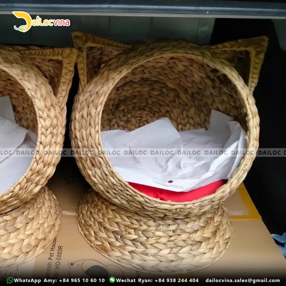 NATURAL WATER HYACINTH CAT HOUSE MR. RYAN  +84 938 244 404