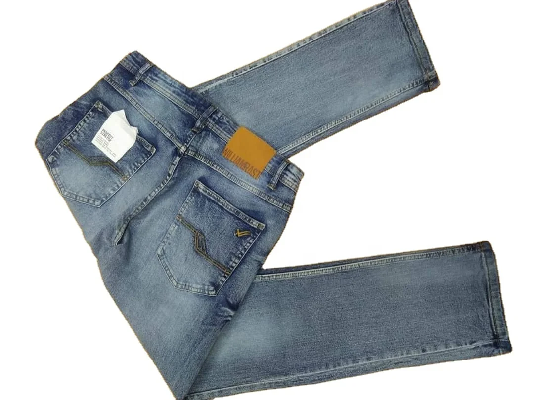 Ripped Skinny Jeans China Factory Custom Wholesale Made High Quality Popular Mens Pantone Men Pants Plain Light STREET Cotton