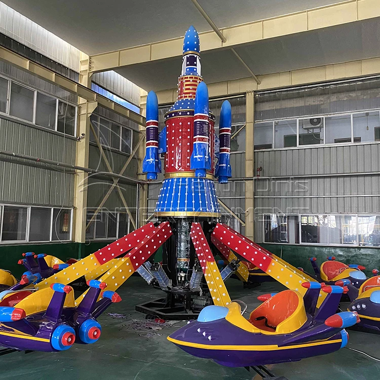 Amusement park equipment play game children small rotating self control plane  ride for sale