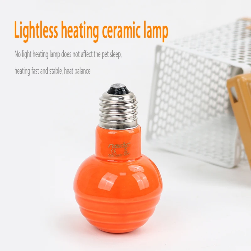 Горячая Распродажа, инфракрасный керамический излучатель, нагревательная лампа для птичьей клетки, нагреватель для домашних животных, подходит для рептилий и земноводных