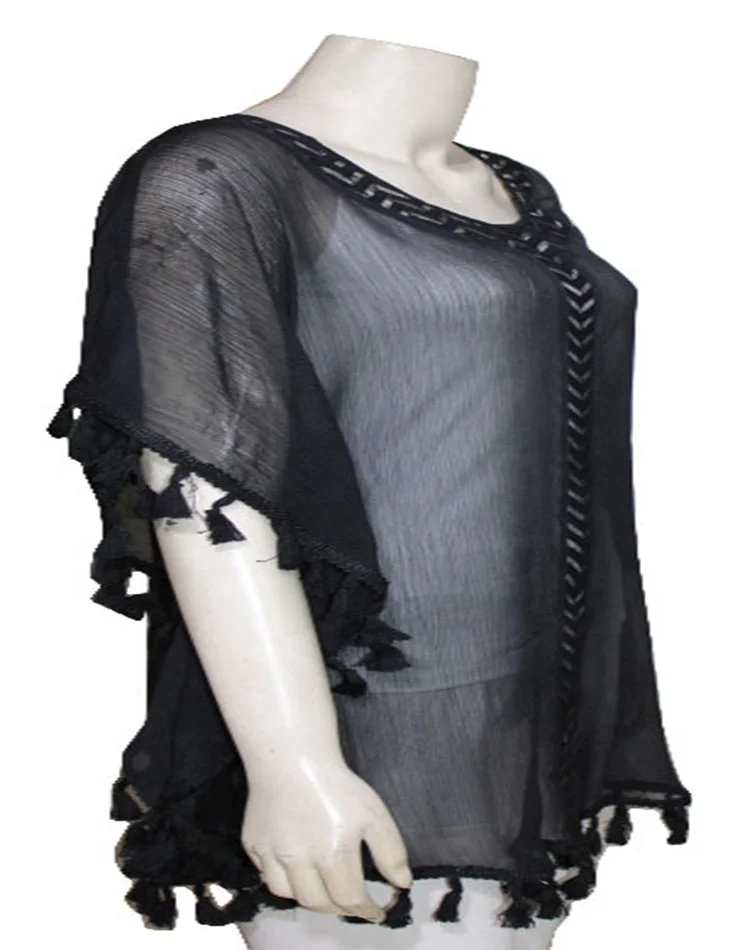 Stylish Comfy swimwear beachwear 2023 Caftan Beach Cover Up Beach Wear Crochet Net tassels Dress women sexy hot dress for ladies