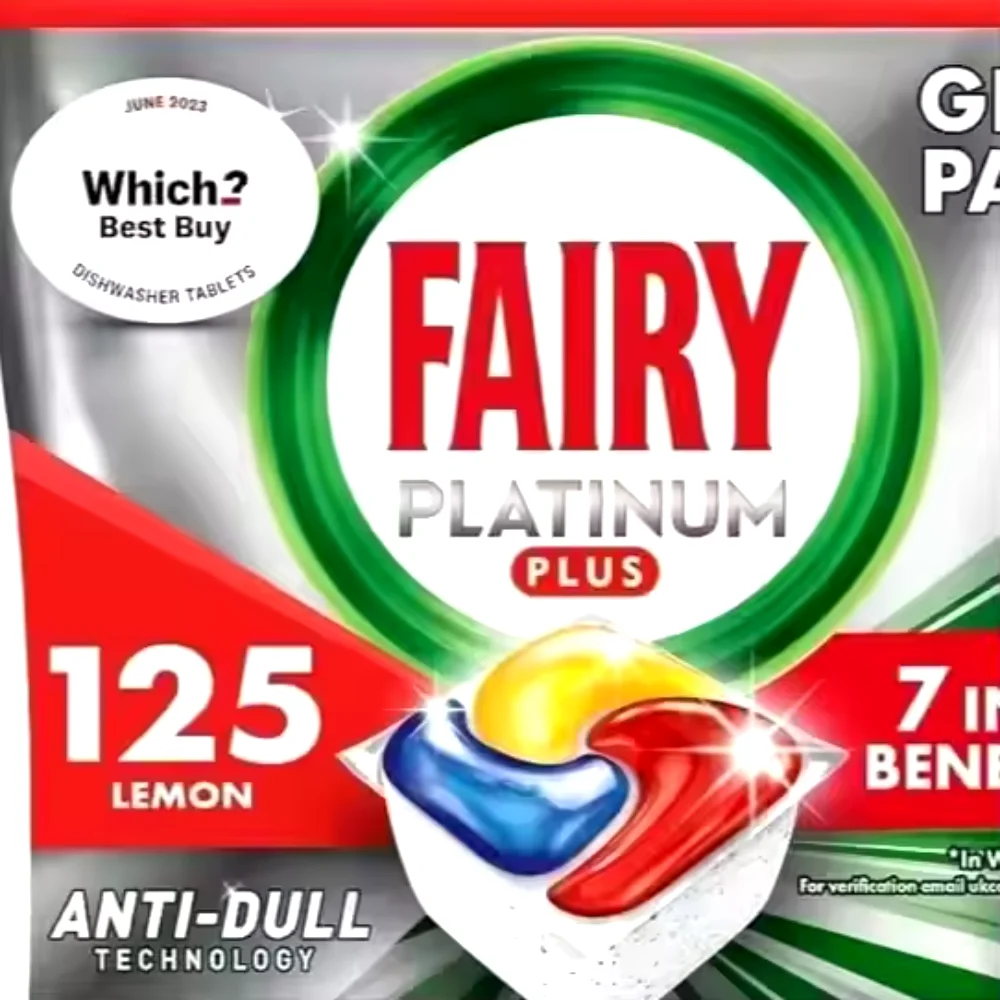 Fairy Platinum Plus Complete Lemon 125ct