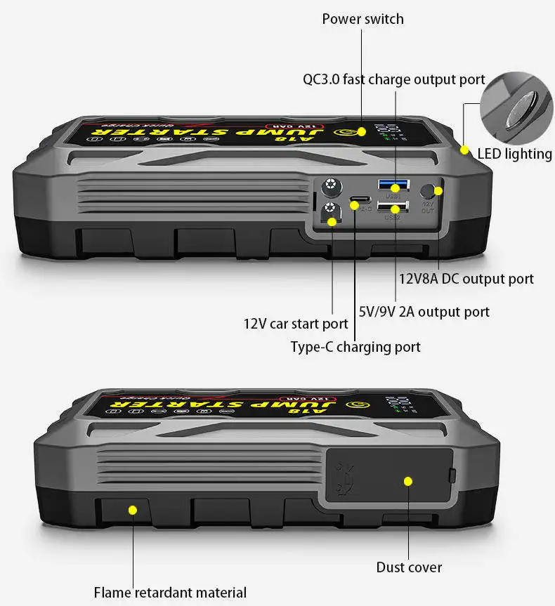 Mini Solar Generator Car Jump Starter 2024 With Air Pump For Heavy Trucks Emergency Price