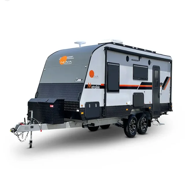 Affordable Customized New Luxury Comes with solar panels and furniture offroad Travel teardrop caravan off road camper trailer