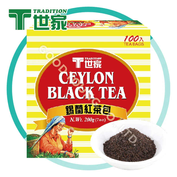 Good Young Bubble Tea Ingredients for Boba Tea 100 Packs Ceylon Black Tea Bag