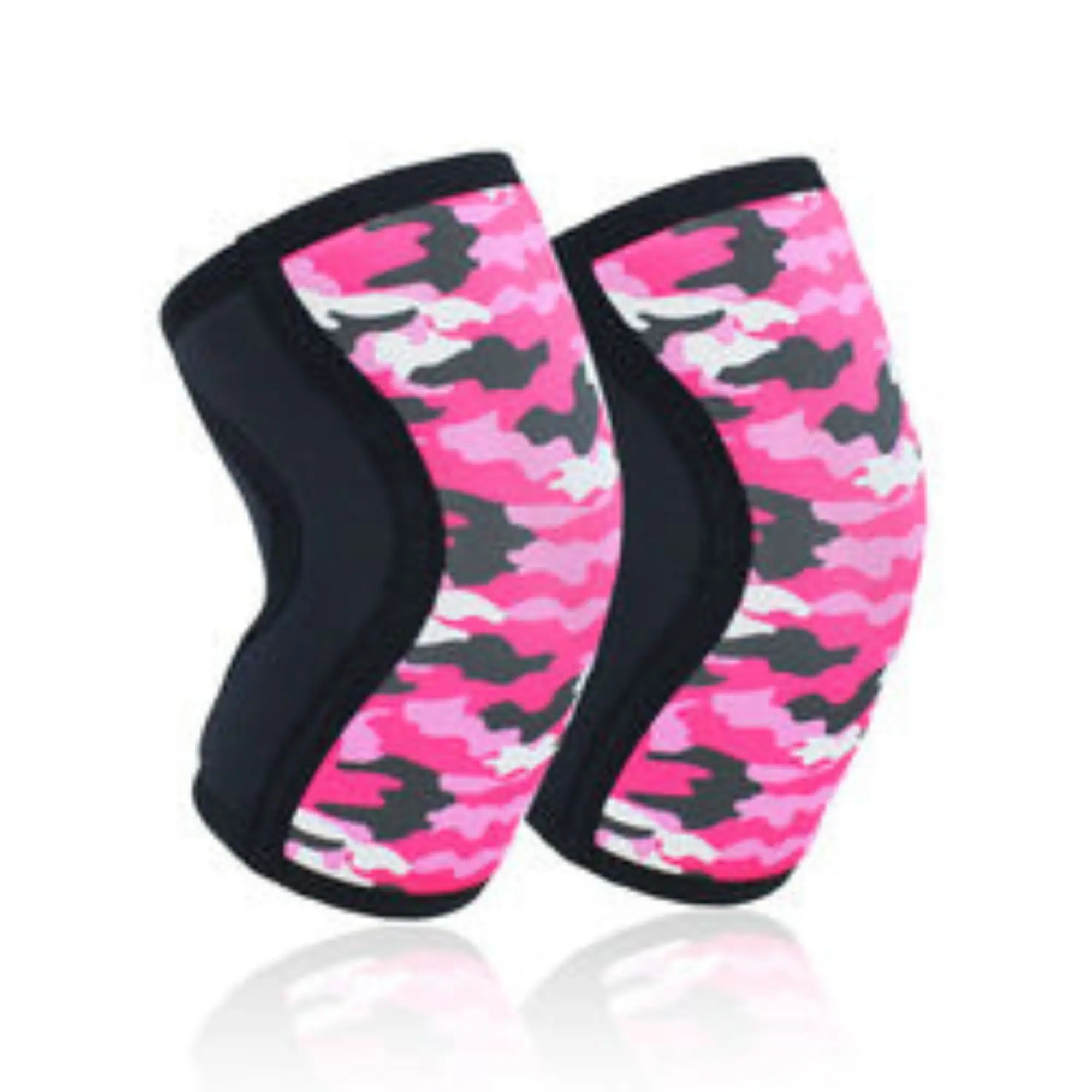 New Arrival Custom Sports Fitness Knee Sleeve 7mm Camouflage Neoprene Weightlifting Support Protective Knee Brace