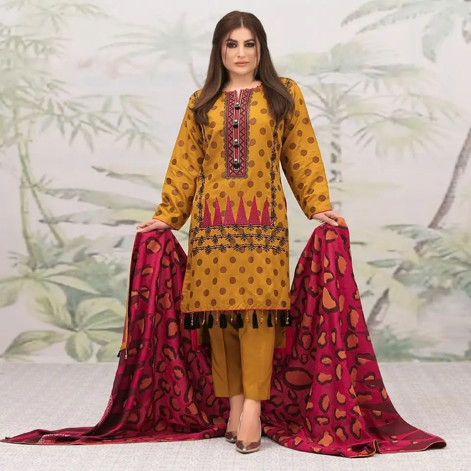 Wholesale Premium Quality 2023 Latest Design pakistani ladies summer shalwar kameez
