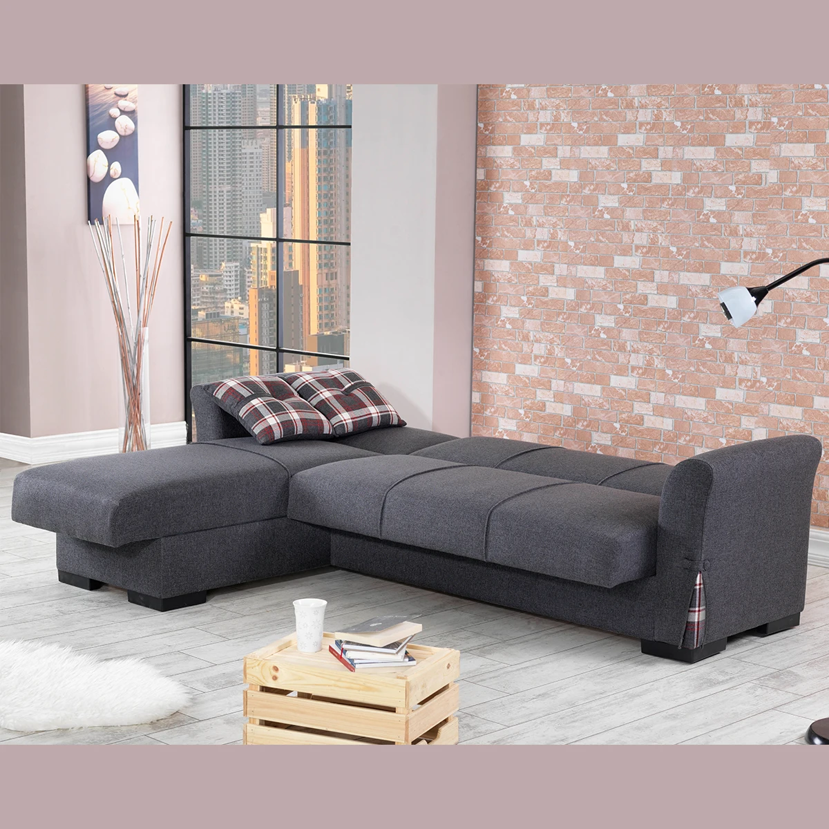 Versatile Corner Sofa Bed Storage Customize Turkish Modular Furniture Convertible Folding Transformable Living Room OEM Supplier