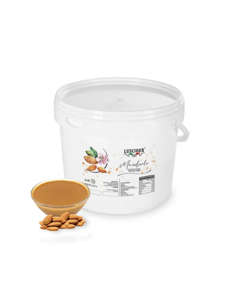 Made in Italy Bakery Ingredient Toasted Almond Pure Paste Elevate Your Recipe with the Smooth and Nutty Flavor of Almond Butter