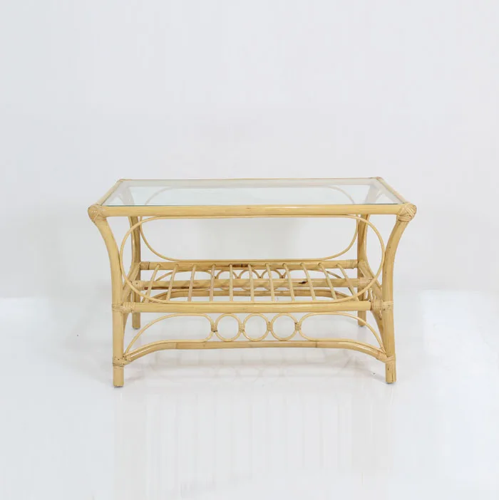 best seller Handmade rattan living room chair set luxury rattan living room furniture set