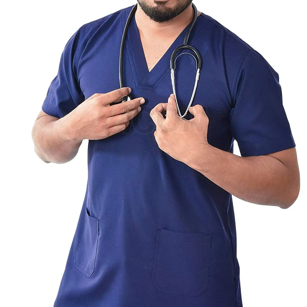 Hospital Medical Men Doctor Scrub Suits For Stretchy Men Wear Scrubs Nursing Surgical Uniforms Sets For Men