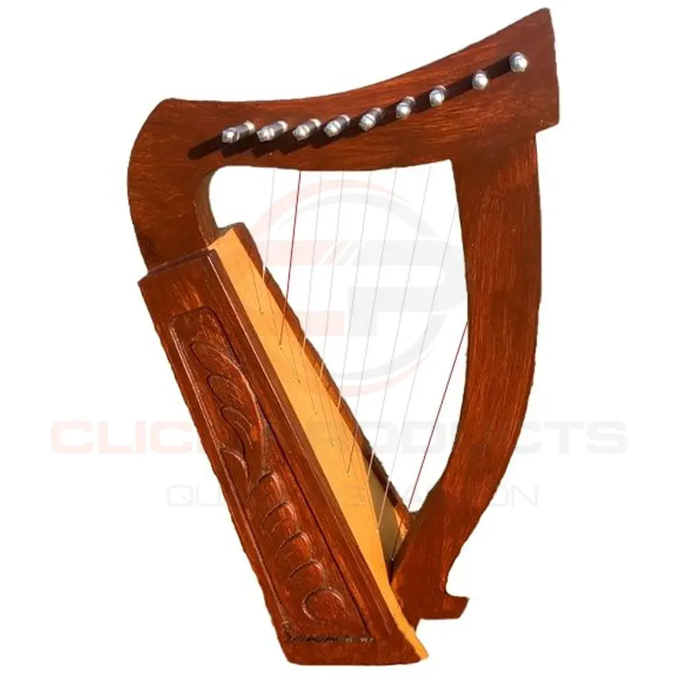 Custom Strings Irish Harp, Classical Mini Wooden Irish Harp 9 Strings, Handmade Harp Music Instrument For Student Beginners