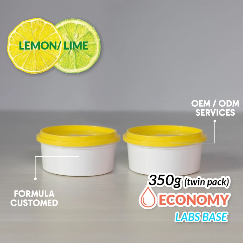 High-grade OEM Economy Twin Pack Dishwash Paste 350g Concentrated Formula for Remove Tough Stains and Shiny Finish