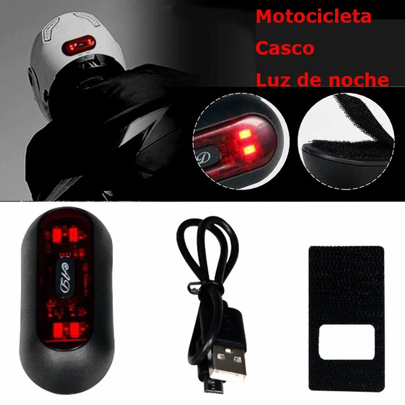 Easy Do Turn Signal Led Helmet Mount Light Usb Rechargeable Helmet Brake Warning Rear Taillight for  Helmet