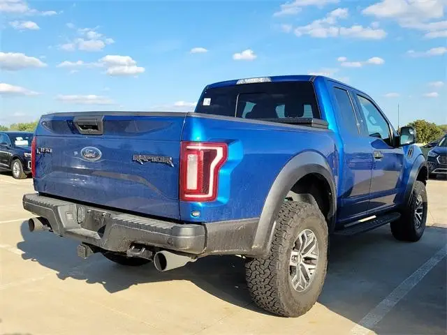 Б/у 2018 Ford F-150 серии Raptor FWD 10-скоростной турбо Lightning синий