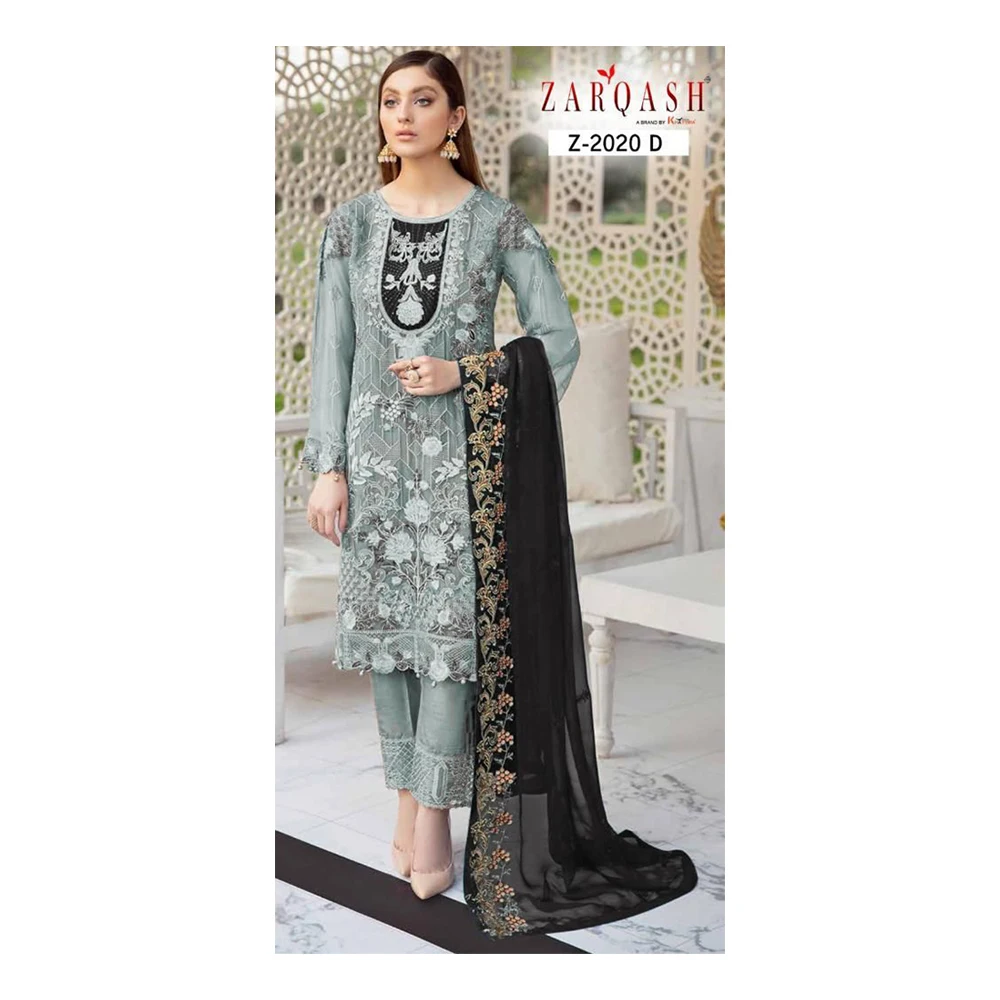 High Quality Santoon Beautiful Embroidered Heavy Top Designing Dress Buy At Factory Price