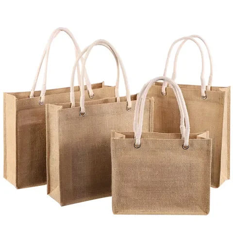 Raw Jute Yarn Eco Friendly Wholesale Natural Products Jute Tote bag 100% Nature New Design Export Oriented from Bangladesh