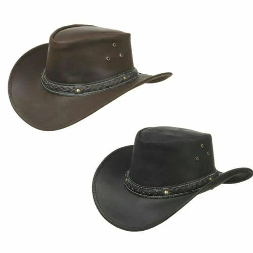 New Wholesale Fashion Cowboy Hat Custom Leather Cowboy Hats in Top Quality Material Stylish Hat with Customized Logo and Color